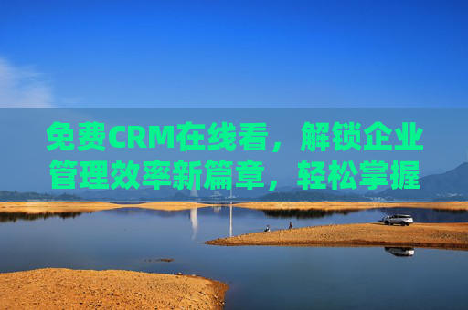 免费CRM在线看，解锁企业管理效率新篇章，轻松掌握客户动态