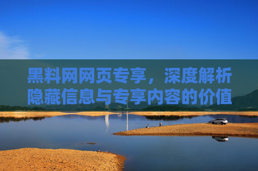 黑料网网页专享，深度解析隐藏信息与专享内容的价值