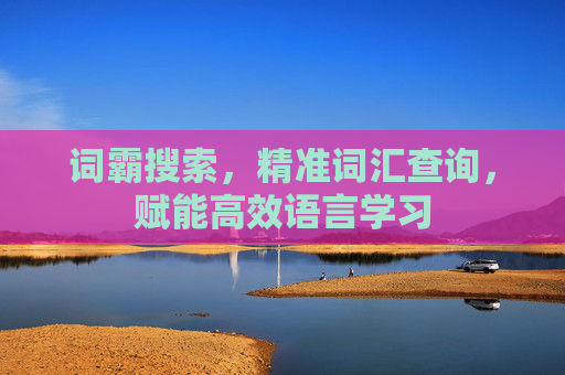 词霸搜索，精准词汇查询，赋能高效语言学习