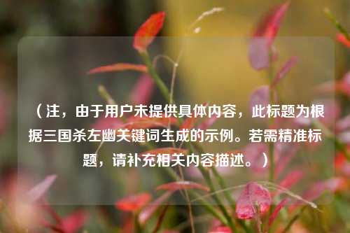 （注，由于用户未提供具体内容，此标题为根据三国杀左幽关键词生成的示例。若需精准标题，请补充相关内容描述。）
