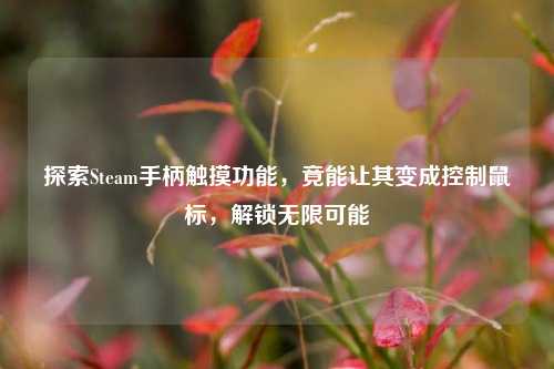 探索Steam手柄触摸功能,竟能让其变成控制鼠标,解锁无限可能