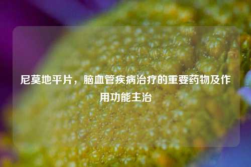 尼莫地平片,脑血管疾病治疗的重要药物及作用功能主治