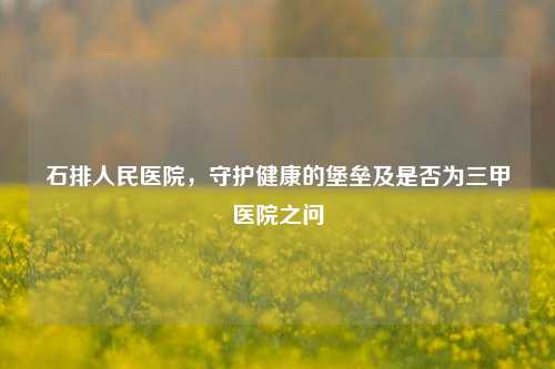 石排人民医院,守护健康的堡垒及是否为三甲医院之问