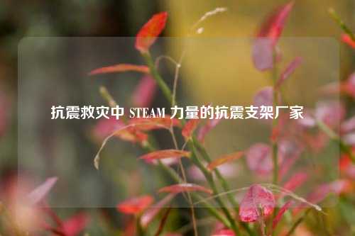 抗震救灾中 STEAM 力量的抗震支架厂家