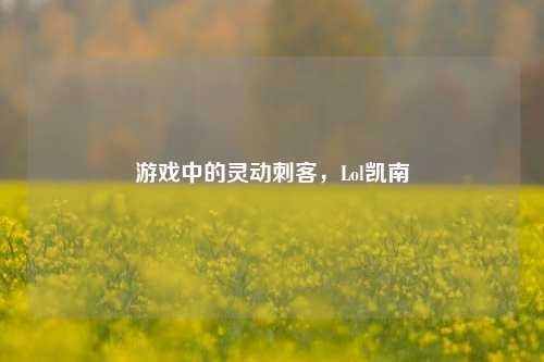 游戏中的灵动刺客,Lol凯南