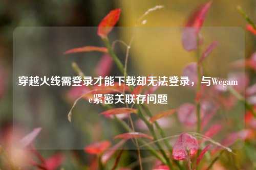 穿越火线需登录才能下载却无法登录，与Wegame紧密关联存问题