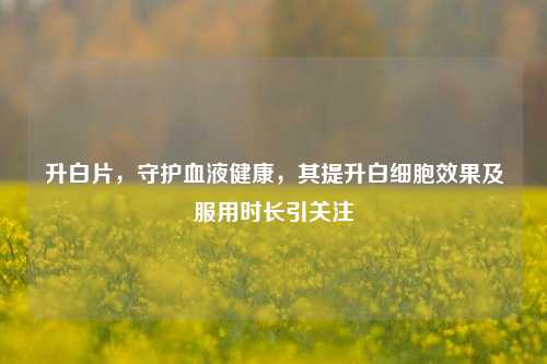 升白片,守护血液健康,其提升白细胞效果及服用时长引关注