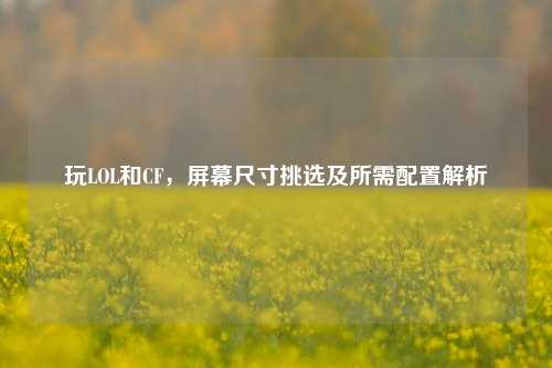 玩LOL和CF,屏幕尺寸挑选及所需配置解析