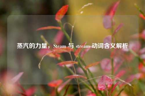 蒸汽的力量，Steam 与 stream 动词含义解析