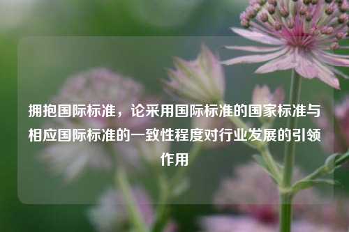 拥抱国际标准,论采用国际标准的国家标准与相应国际标准的一致性程度对行业发展的引领作用
