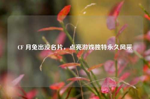 CF 月兔出没名片,点亮游戏独特永久风采