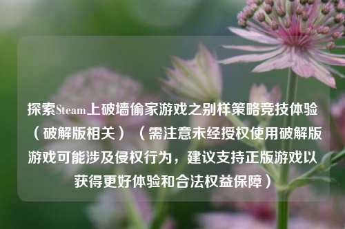 探索Steam上破墙偷家游戏之别样策略竞技体验(破解版相关) (需注意未经授权使用破解版游戏可能涉及侵权行为,建议支持正版游戏以获得更好体验和合法权益保障)