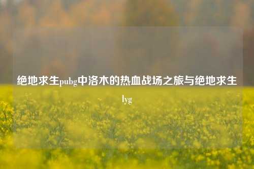 绝地求生pubg中洛木的热血战场之旅与绝地求生lyg