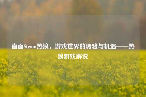 直面Steam热浪，游戏世界的烤验与机遇——热浪游戏解说