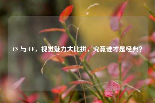 CS 与 CF，视觉魅力大比拼，究竟谁才是经典？