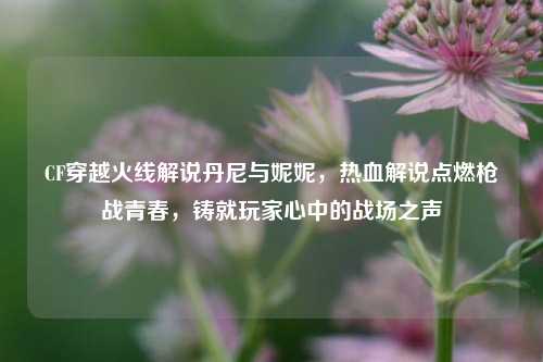 CF穿越火线解说丹尼与妮妮，热血解说点燃枪战青春，铸就玩家心中的战场之声
