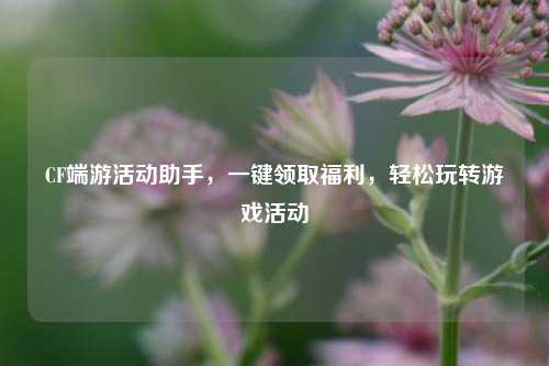 CF端游活动助手，一键领取福利，轻松玩转游戏活动