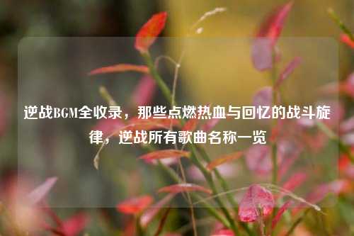 逆战BGM全收录,那些点燃热血与回忆的战斗旋律,逆战所有歌曲名称一览
