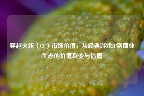 穿越火线（CF）市场价值，从经典游戏IP到商业生态的价值裂变与估值