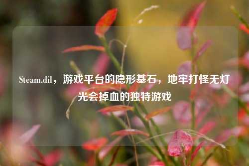 Steam.dil，游戏平台的隐形基石，地牢打怪无灯光会掉血的独特游戏
