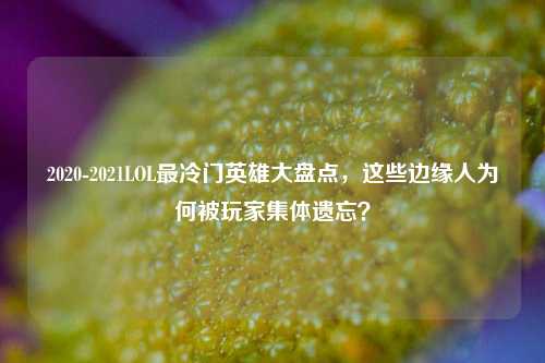 2020-2021LOL最冷门英雄大盘点，这些边缘人为何被玩家集体遗忘？