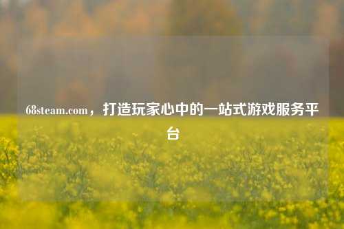 68steam.com，打造玩家心中的一站式游戏服务平台