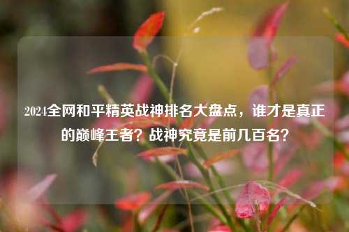 2024全网和平精英战神排名大盘点，谁才是真正的巅峰王者？战神究竟是前几百名？