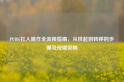 PUBG扛人操作全流程指南，从扶起到转移的步骤及按键说明