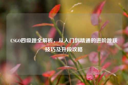 CSGO四级跳全解析，从入门到精通的进阶跳跃技巧及升段攻略
