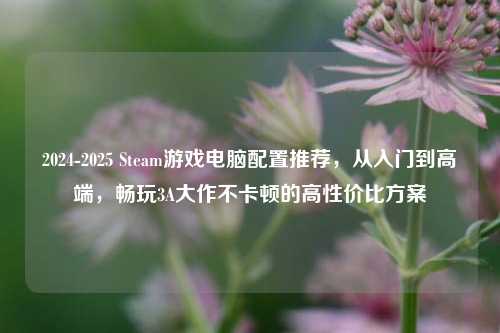 2024-2025 Steam游戏电脑配置推荐，从入门到高端，畅玩3A大作不卡顿的高性价比方案