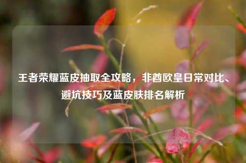 王者荣耀蓝皮抽取全攻略,非酋欧皇日常对比、避坑技巧及蓝皮肤排名解析