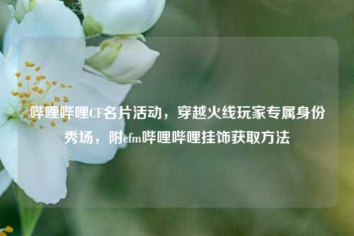 哔哩哔哩CF名片活动,穿越火线玩家专属身份秀场,附cfm哔哩哔哩挂饰获取 ***