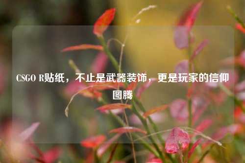 CSGO R贴纸,不止是武器装饰,更是玩家的信仰图腾