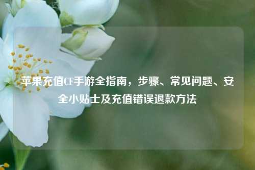 苹果充值CF手游全指南,步骤、常见问题、安全小贴士及充值错误退款 ***