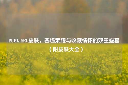 PUBG SRL皮肤,赛场荣耀与收藏情怀的双重盛宴(附皮肤大全)