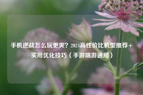手机逆战怎么玩更爽？2024高性价比机型推荐+实用优化技巧（手游端游通用）