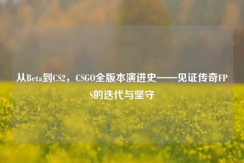 从Beta到CS2，CSGO全版本演进史——见证传奇FPS的迭代与坚守