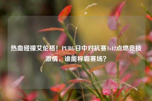热血碰撞艾伦格!PUBG日中对抗赛1v12点燃竞技 *** ,谁能称霸赛场?