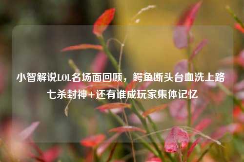 小智解说LOL名场面回顾,鳄鱼断头台血洗上路 七杀封神+还有谁成玩家集体记忆