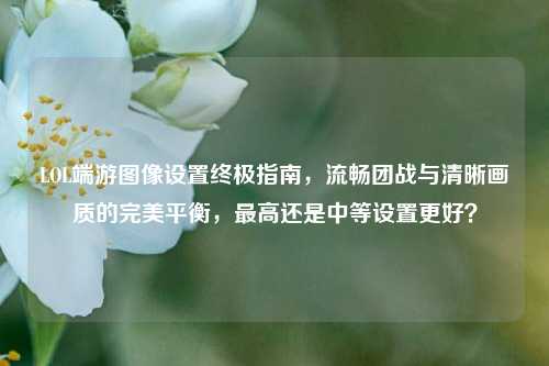 LOL端游图像设置终极指南,流畅团战与清晰画质的完美平衡,更高还是中等设置更好?