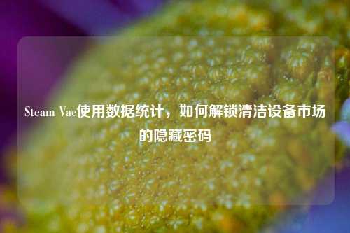 Steam Vac使用数据统计,如何解锁清洁设备市场的隐藏密码