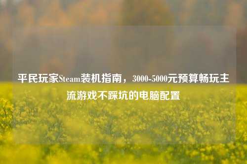 平民玩家Steam装机指南,3000-5000元预算畅玩主流游戏不踩坑的电脑配置